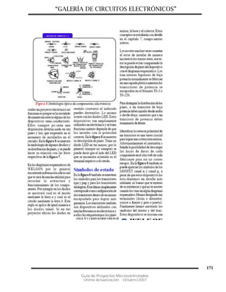 “GALERÍA DE CIRCUITOS ELECTRÓNICOS”
Guía de Proyectos Microcontrolados
Última Actualización: Octubre/2007
171
 