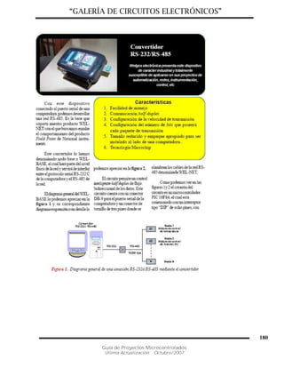 “GALERÍA DE CIRCUITOS ELECTRÓNICOS”
Guía de Proyectos Microcontrolados
Última Actualización: Octubre/2007
180
 