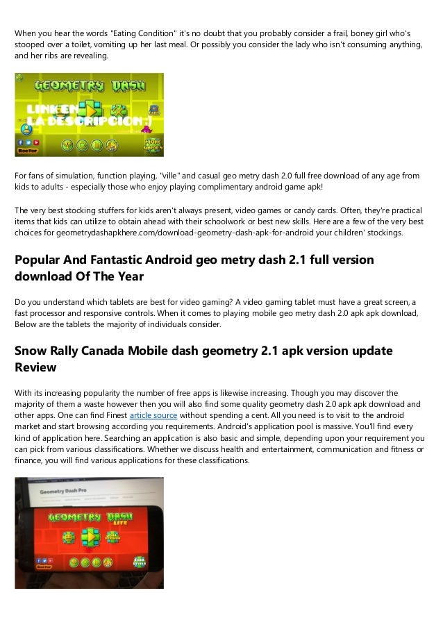 download geometry dash 2.0 android