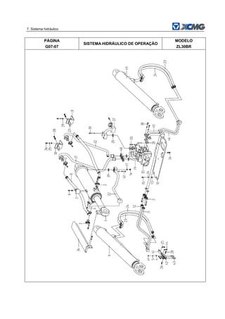 7. Sistema hidráulico
PÁGINA
G07-07
SISTEMA HIDRÁULICO DE OPERAÇÃO
MODELO
ZL30BR
 