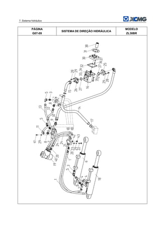 7. Sistema hidráulico
PÁGINA
G07-09
SISTEMA DE DIREÇÃO HIDRÁULICA
MODELO
ZL30BR
 