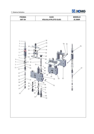 7. Sistema hidráulico
PÁGINA
G07-39
DJS3
VÁLVULA PILOTO DJS3
MODELO
ZL30BR
 