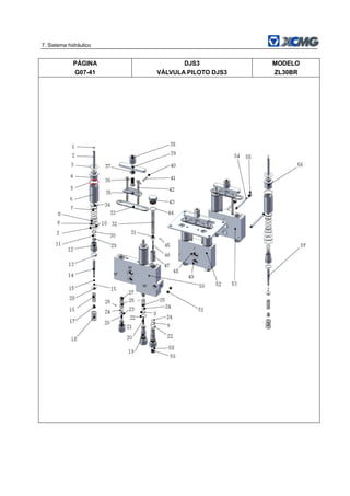 7. Sistema hidráulico
PÁGINA
G07-41
DJS3
VÁLVULA PILOTO DJS3
MODELO
ZL30BR
 