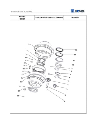 3. Sistema de ponte de propulsão
PÁGINA
G03-21
CONJUNTO DO DESACELERADOR MODELO
 