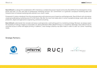 COMPANY PROFILE DAVE & BRACHI 2016