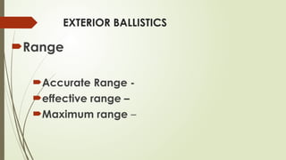 Forensic-Ballistics, identification of Firearms | PPTX