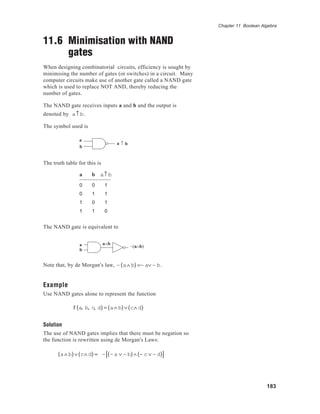 discrete_BOOLEAN ALGEBRA | PDF