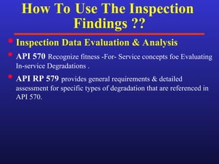 Api 570 Injection Point Inspection API-570-Presentation for inspection and rerating | PPT