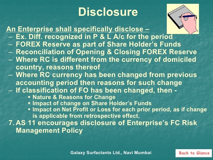Forex fluctuation reserve