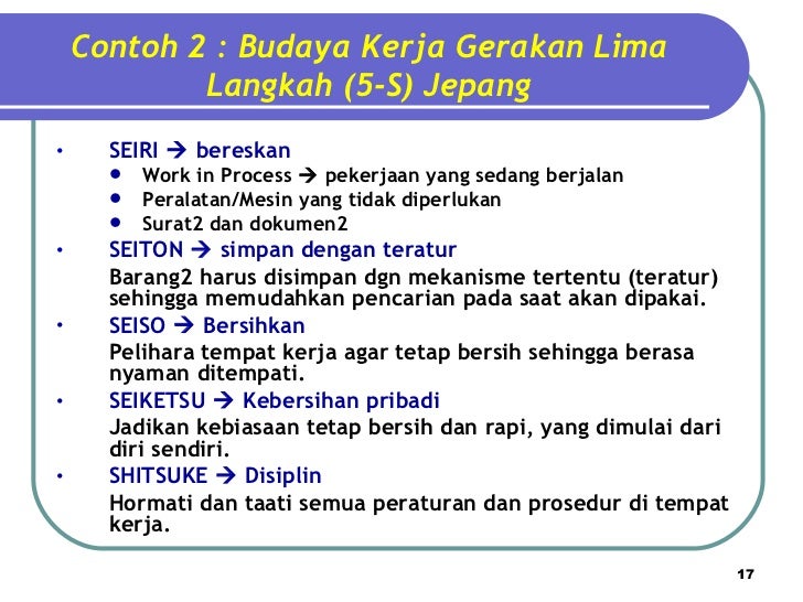Budaya Kerja Organisasi Pemerintah