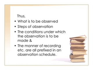 Comprehensive Guide to Observation Schedules in Research and Education ...