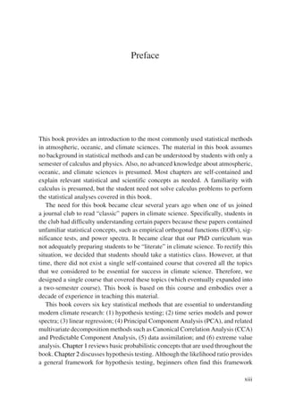 Statistical Methods for Climate Scientists Timothy Delsole | PDF