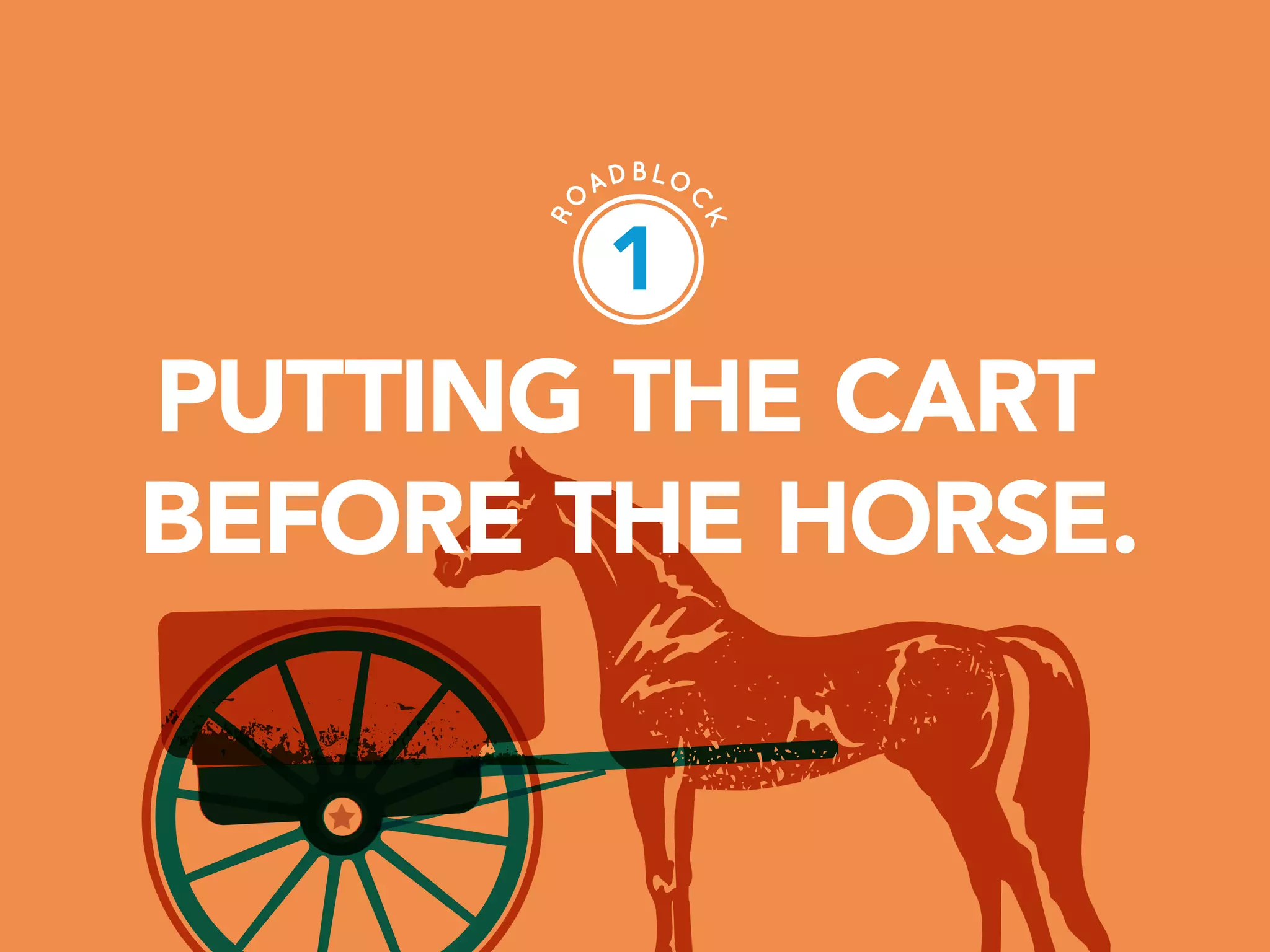 PAGE 3
PUTTING THE CART
BEFORE THE HORSE.
1
 