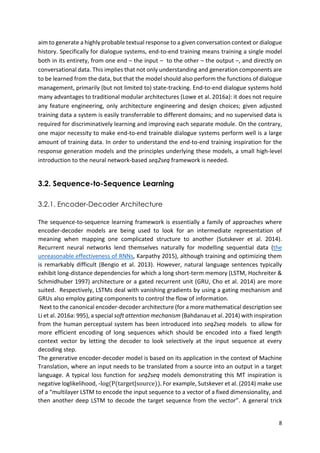 Dialog Dacoder seq2seq learning for end-to-end dialogue systems | PDF