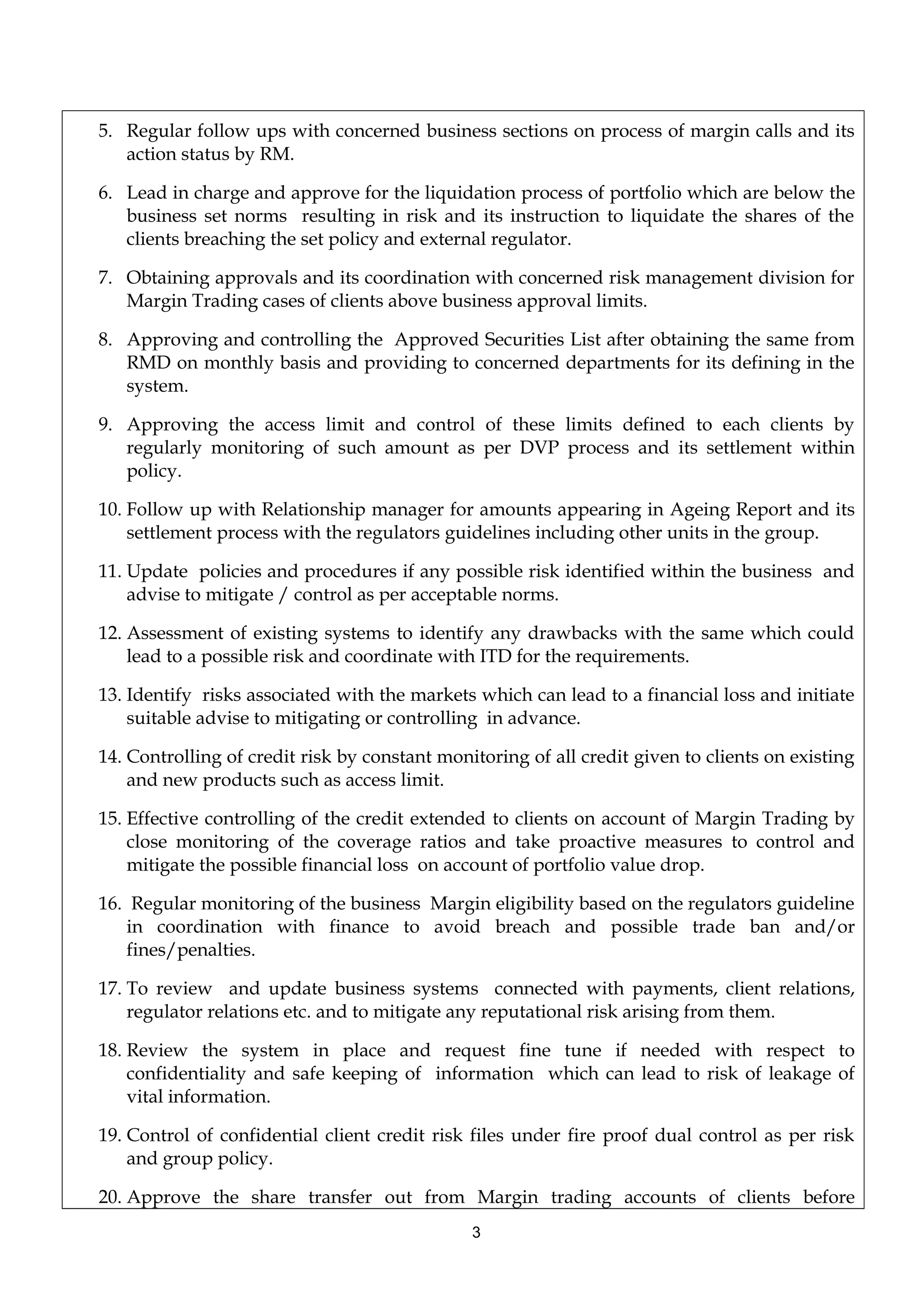 Head of Credit Risk JD- | DOC