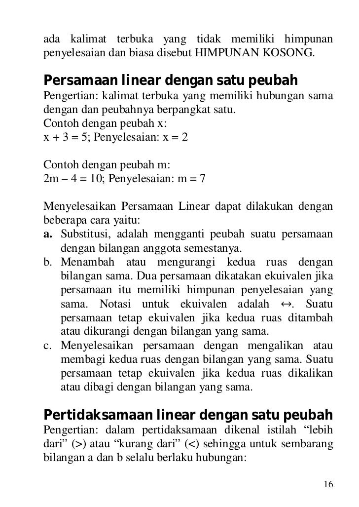 Kumpulan rumus mtk smp