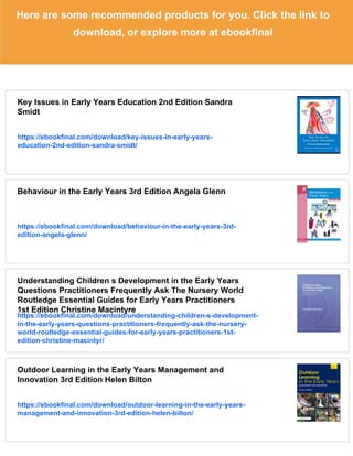 Contemporary Issues in the Early Years Working Collaboratively for ...