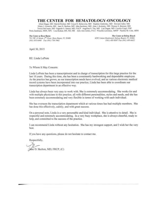 Dr. Skelton Recommendation Letter