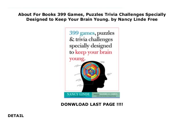 About For Books 399 Games Puzzles Trivia Challenges Specially Designed 