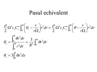 Pasul echivalent




























1
0
2
0
2
3
0
2
0
2
0
2
2
0
2
2
3
3
2
2
dx
x
dr
r
R
dr
r
dr
r
dr
r
r
v
C
c
dr
r
r
v
C
c
e
R
R
R
e
R
z
e
R
e
z
e








 

 