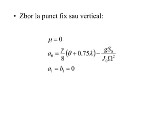 • Zbor la punct fix sau vertical:
 
0
75
.
0
8
0
1
1
2
0
0
0







b
a
J
gS
a 



 