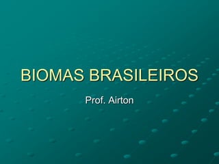 BIOMAS BRASILEIROS Prof. Airton 