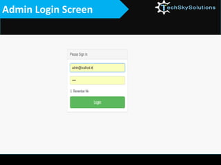 Admin Login Screen
 