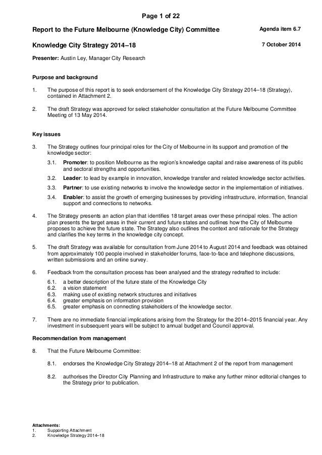 agenda outlines