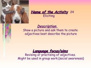39 Activities for English Lesson