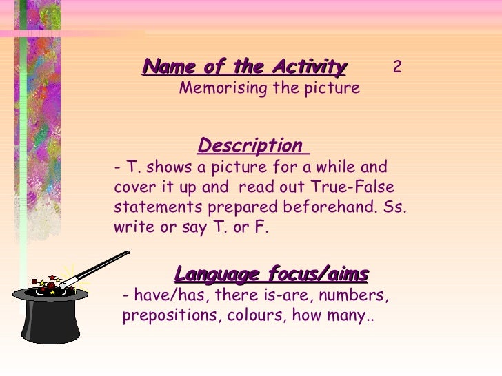 Writing activities for esl classes