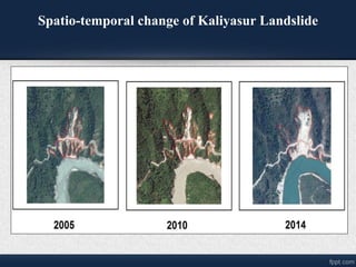 Spatio-temporal change of Kaliyasur Landslide
 
