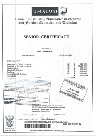 Metric Certificate of N Mabunda.PDF