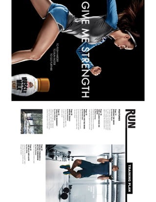 KEEPINGTHE
DRIVE
P.32
TRAININGPLAN
FEATURES
Page13
KEEPINGTHEDRIVE
byJulianneMoore
Heplayshard.Heworksevenhard-
er.Learnhowthefastestmanalive
staysinshapeoffseasonandman-
agestoenjoylifewhilehedoesit.
Page18
THECOLDESTRACEON
EARTH
byMerylStreep
Challengeyourselfonamarathon
ofintenseproportionsinoneofthe
mostremoteregionsoftheworld.
Page32
MEDICINEFORTHEMIND
byChristianBale
Weallknowthatrunningisgood
forbothphysicalandmentalhealth.
Buthowexactlydoesitaffectthe
wayyouthing?
Page40
WINTERTRAILS
byKateMcKinnon
Lovetrailrunning?Learnhow
tostayinshapethroughacold,
snowywinter.
Page45
YOGAFORRUNNERS?
byJamesMcAvoy
Yogaismorethanjust“spiritual
stretching.”Learnhowyogacan
helpinjuredrunnersrecovermore
quicklyandgetbackonthetrack.
Page60
RACINGTOWARDSA
BETTERTOMORROW
byPaulNewman
Whenrunningandcharitymeet.
Page63
THEHILLSAREALIVE
byGeneKelly
Lookingforarunninggoal?Learn
abouttheupcomingtrailruntour
throughtheAlps!
 