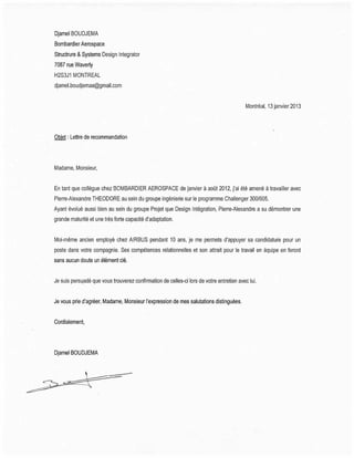 Referrence Letter Djamel Boudjema
