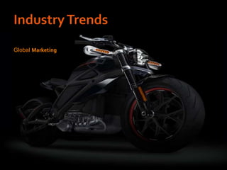 Growing International Markets
Electric motorcycle
Global Marketing
 