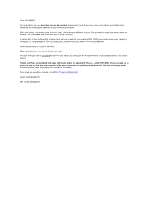 Australian Recognition