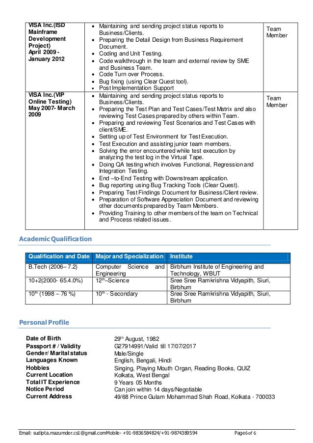 Design Code And Test Applications In Resume Design Code And Test Applications In Resume