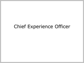 Chief Experience Officer 
 