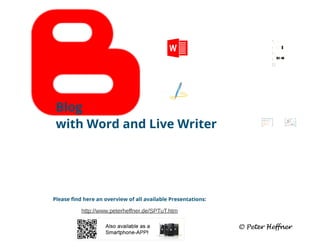 SharePoint Lesson #39: Blog with Word and Live Writer