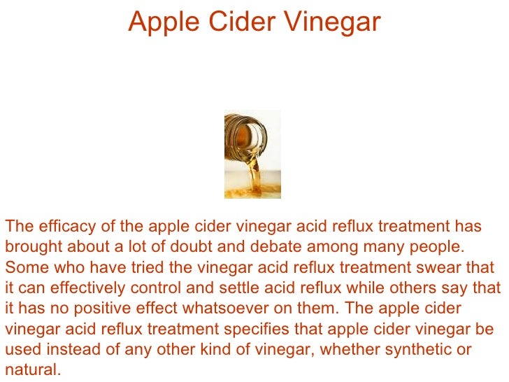 How Effective Is The Vinegar Acid Reflux Treatment?