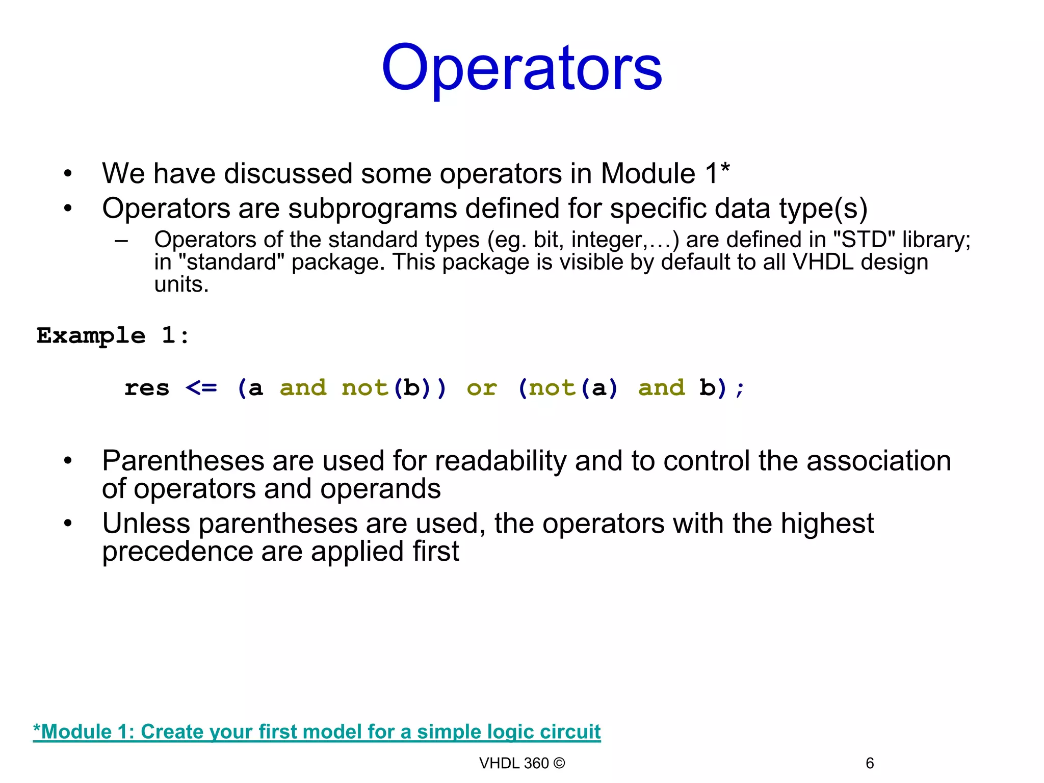 Data types and Operators Continued | PPTX