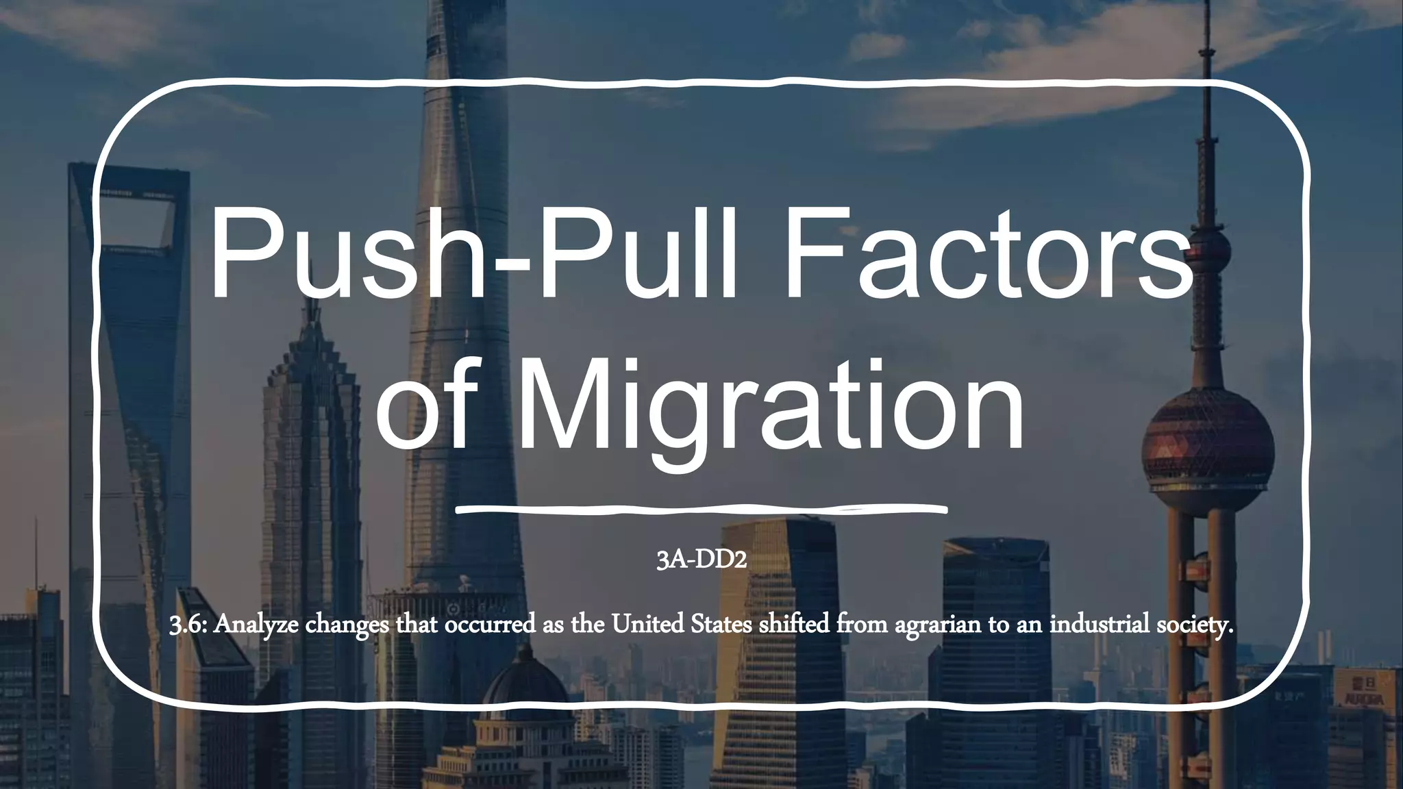 PushPull Factors of Migration PPT