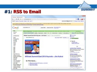#1:  RSS to Email 