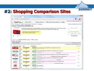 #2:  Shopping Comparison Sites 