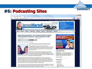#6:  Podcasting Sites 