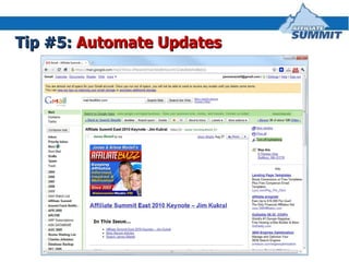 Tip #5:  Automate Updates 