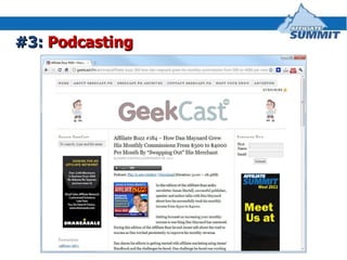 #3:  Podcasting 