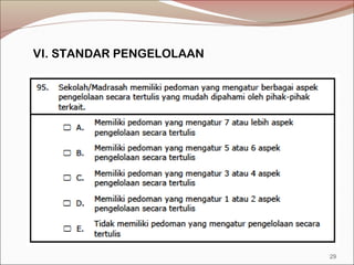 VI. STANDAR PENGELOLAAN
29
 