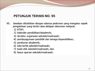 PETUNJUK TEKNIS NO. 95
30
 