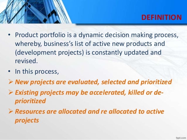 PORTFOLIO MANAGEMENT
